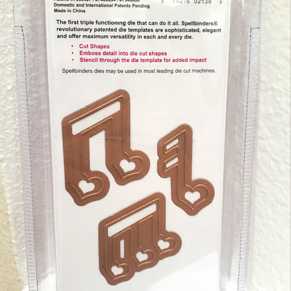 Love Musical notes cutting dies